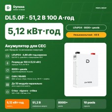 Акумуляторна батарея Dyness DL5.0F (5,12 кВт·год / 51,2 В 100 А·год, LiFePO4)