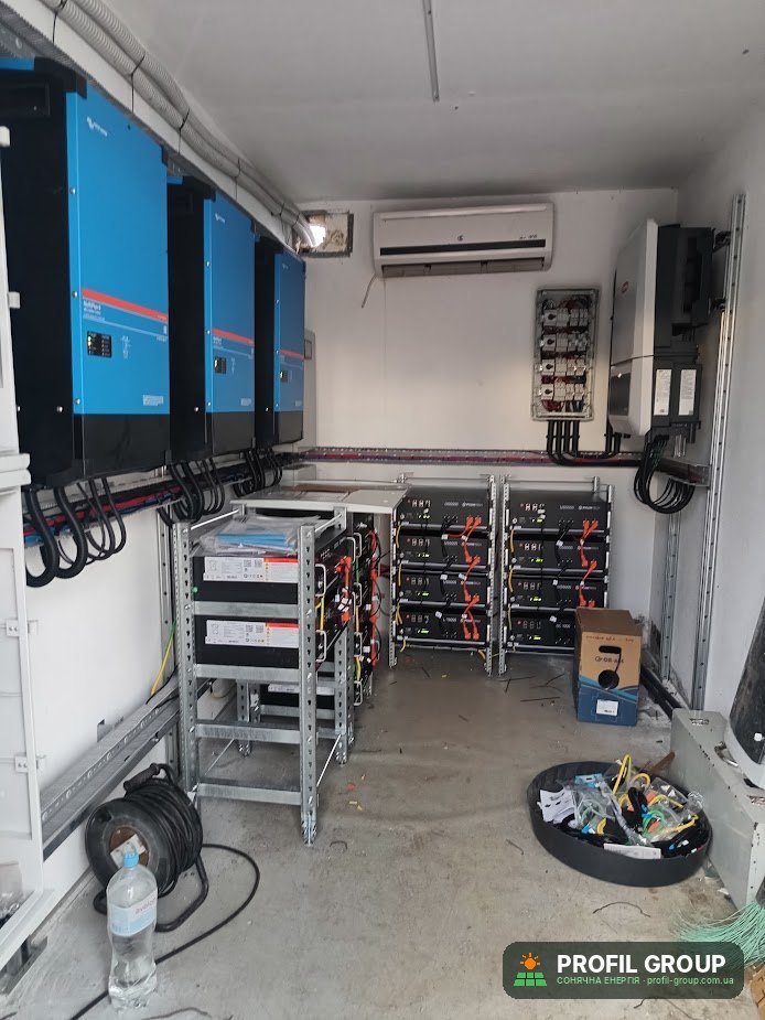 Електрощитова СЕС: Victron MultiPlus-II, Pylontech, Fronius